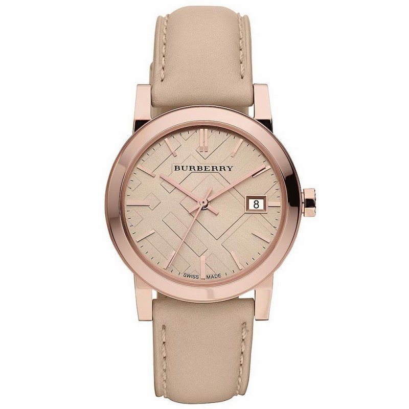 Burberry reloj mujer clearance gold